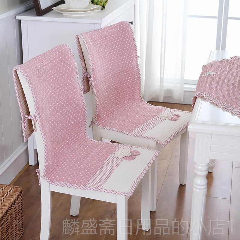 正品全棉椅子坐座垫靠套垫一体餐椅办公室家用连体椅垫靠背凳子椅图片