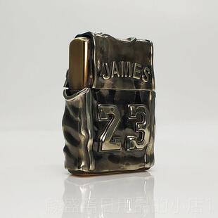 正品佐正詹姆复古纯版斯铜防风罗煤油打火机老旧刻字定制送兄弟男