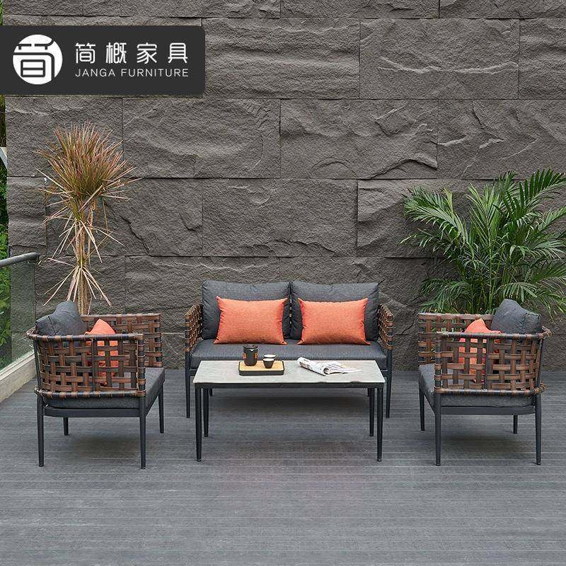 户外别墅露台藤编沙发花园庭院沙发茶几组合酒店室外休闲金属沙发,鲜花速递/花卉仿真/绿植园艺,割草机/草坪机,淘宝优惠券,粉丝福利购,淘宝优惠卷