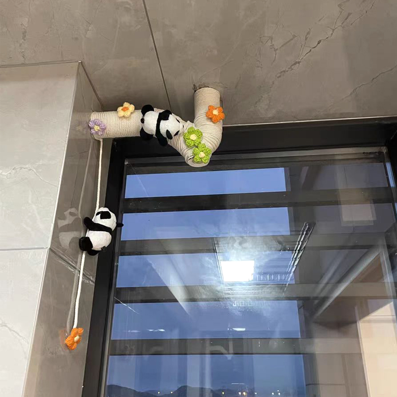 阳台下水管装饰遮挡美化空调管子客厅棉麻绳包暖气管燃气管道遮丑