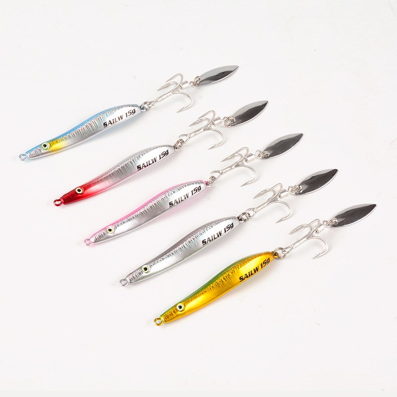 裴钓 铁板路亚饵装海钓远投亮片岸投鲈鱼翘嘴假饵s型饵铅鱼飘落