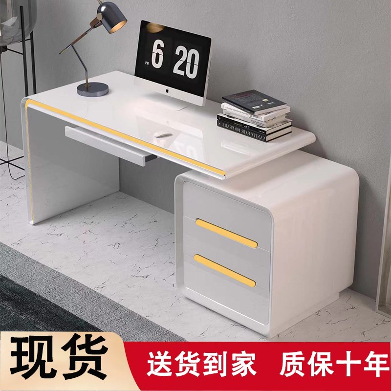 电脑桌台式卧室家用笔记本小户型简约现代笔记本书桌烤漆办公桌