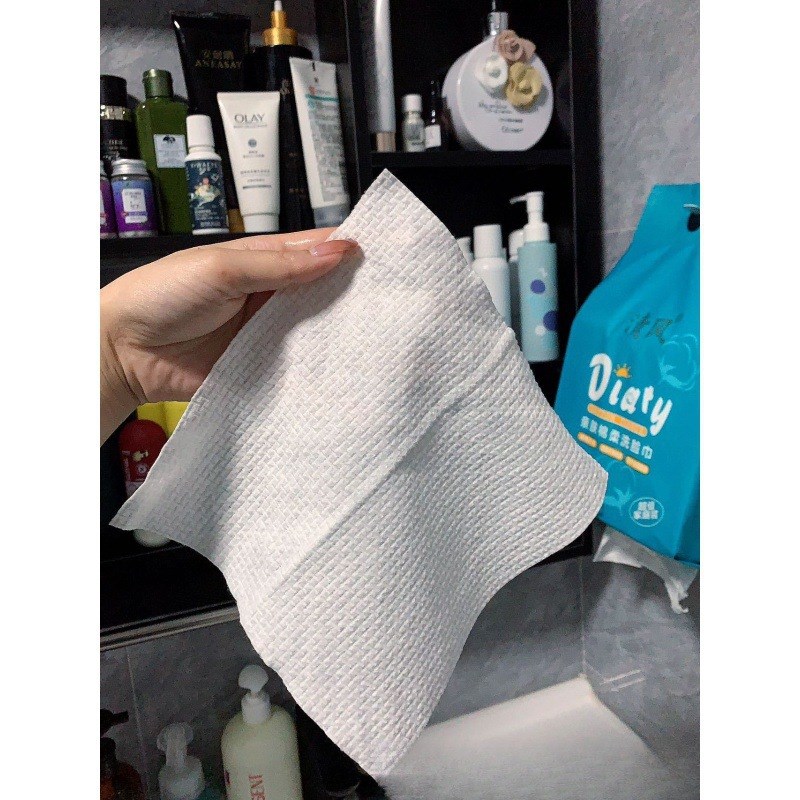 亲肤新款柔软洗脸巾一次性毛巾洁面巾壁挂式干湿两用家用擦脸巾