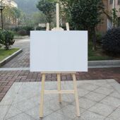 亚唯画材多功能画架画板绘画写生素描画板支架式 木质4K实木油画架