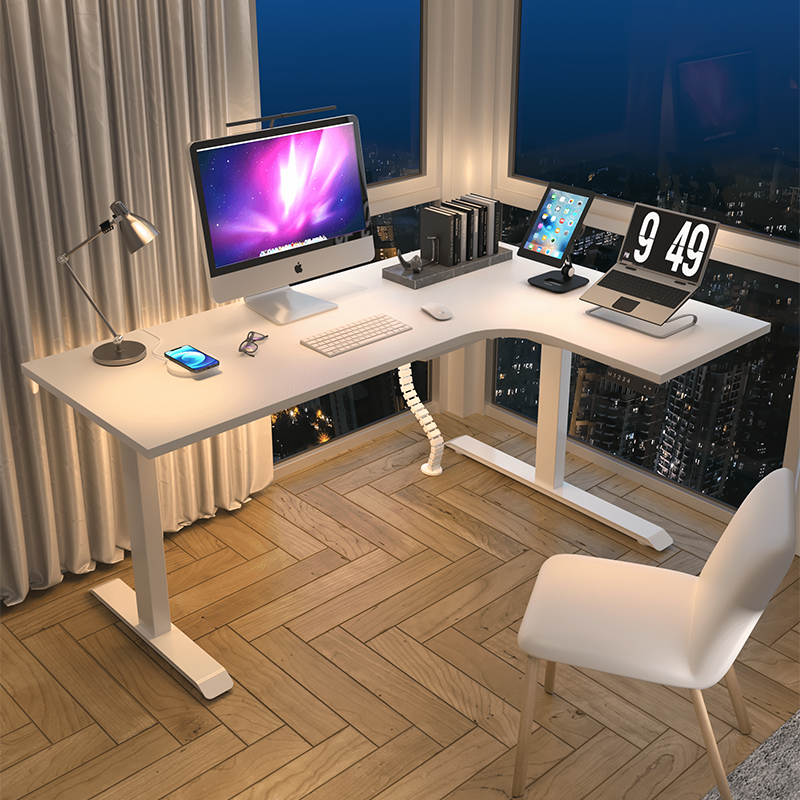 爱美卓转角桌书桌智能电动升降桌台式电脑桌简约办公桌l型Z2/Z3