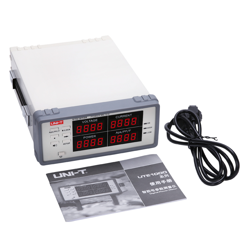 优利德UTE1010/UTE1003B智能电参数测量仪数字功率计电量测试仪