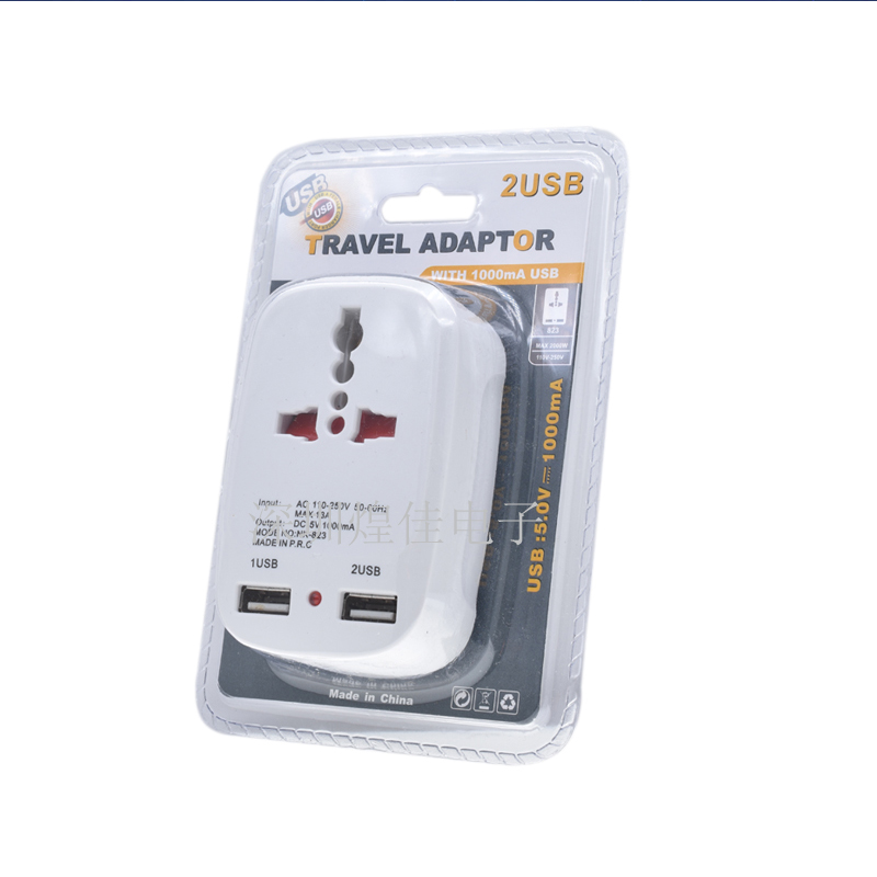 旅行插座 香港新加坡USB转换插头 万用转英规转换插头823E