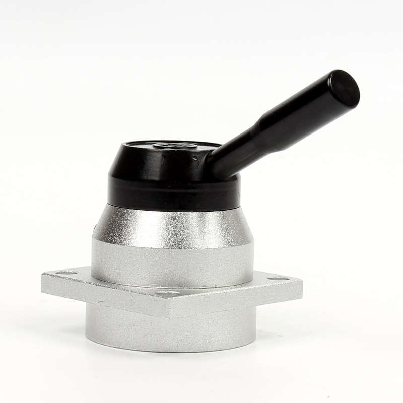 手动出气四通进 -转底部手转k3r 三位气手换向气动8d开关