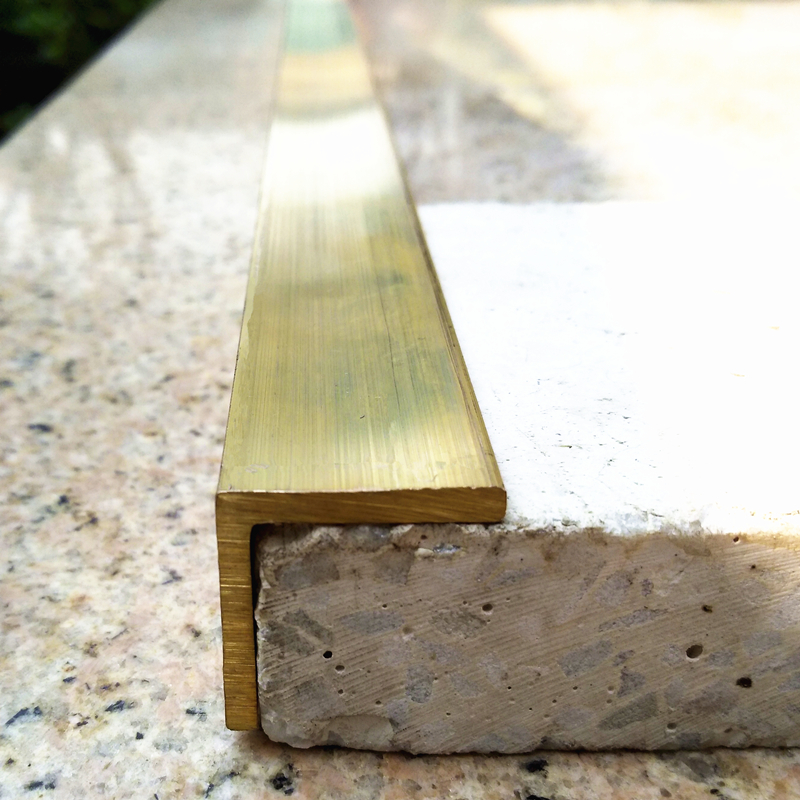 L型地板压条收边条楼梯防滑条台阶铜条木地板包边条门槛条封边条