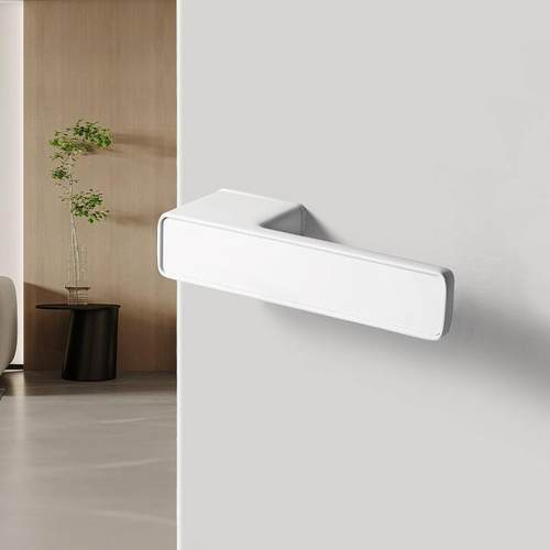 现代卧室门锁室内房间简约木门门把手磁吸静音极简生态房门锁