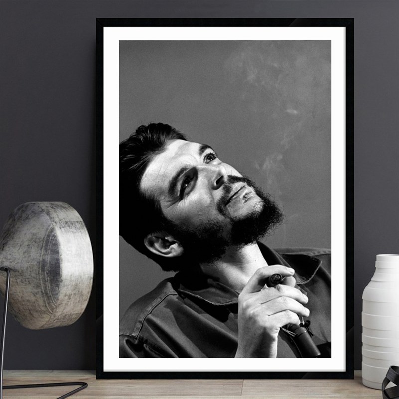 che guevara 切格瓦拉 海报 黑白老照片 复古怀旧 餐厅酒吧挂画