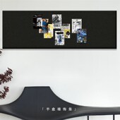 毛毡照片墙背景板黑色3d立体客厅遮丑自粘墙面装 饰毛毡布墙贴软木