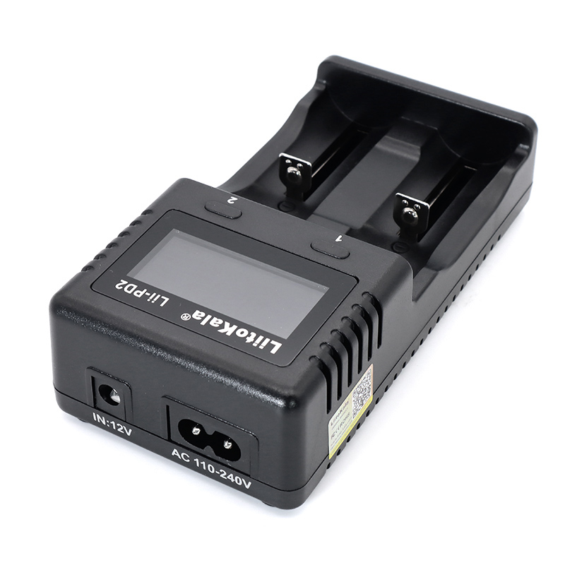 Lii-PD2两槽18锂电池充电器3.7V1.2V5号7号多功能通用镍镉镍氢