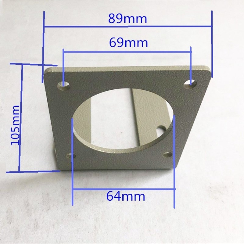 89型大功率卧式交流伺服电机支架 无刷电机马达固定底座支撑座