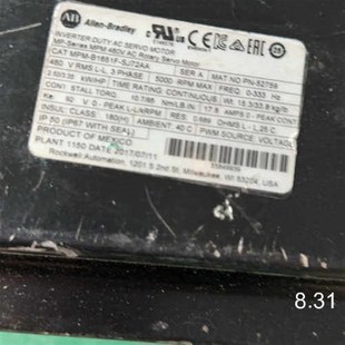 可测试询价 SJ72AA现货销售 AB伺服电机MPM B1651F