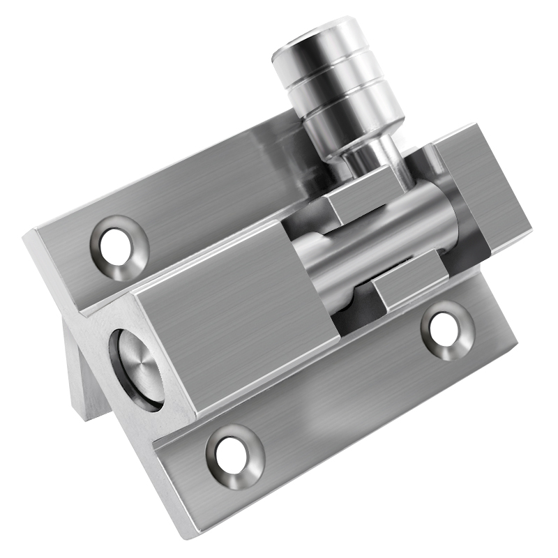 加厚铝合金不锈钢拉丝卫生间插销木门栓窗销防盗门插销锁明装