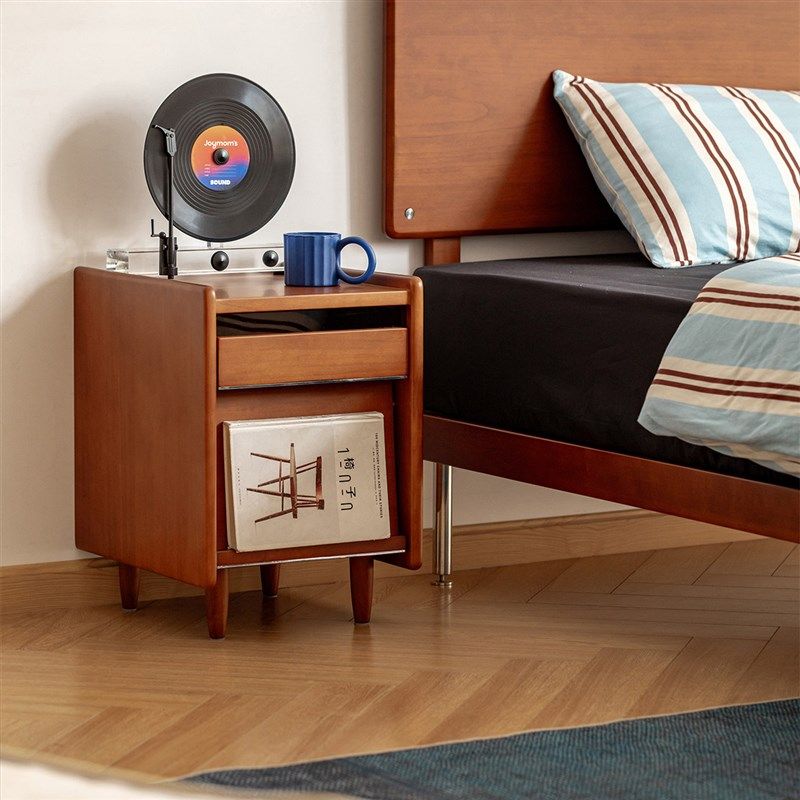 出乎生活松果床头柜中古风收纳柜卧室客厅简约小户型床边柜子,住宅家具,床头柜,淘宝优惠券,粉丝福利购,淘宝优惠卷