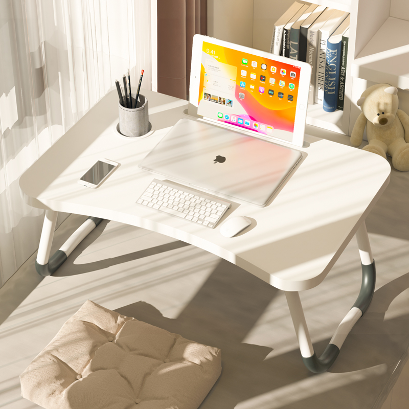 可折叠床上小桌子大学生宿舍学习书桌笔记本电脑桌支架懒人卧室飘