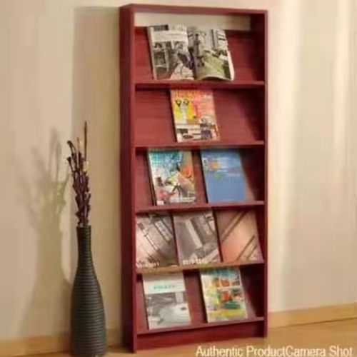 木质杂志架落地报刊架宣传展示架创意图书架文件书柜办公资料柜