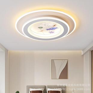 创意卧室灯LED吸顶灯现代简约新款 主卧房间书房灯饰圆形餐厅灯具