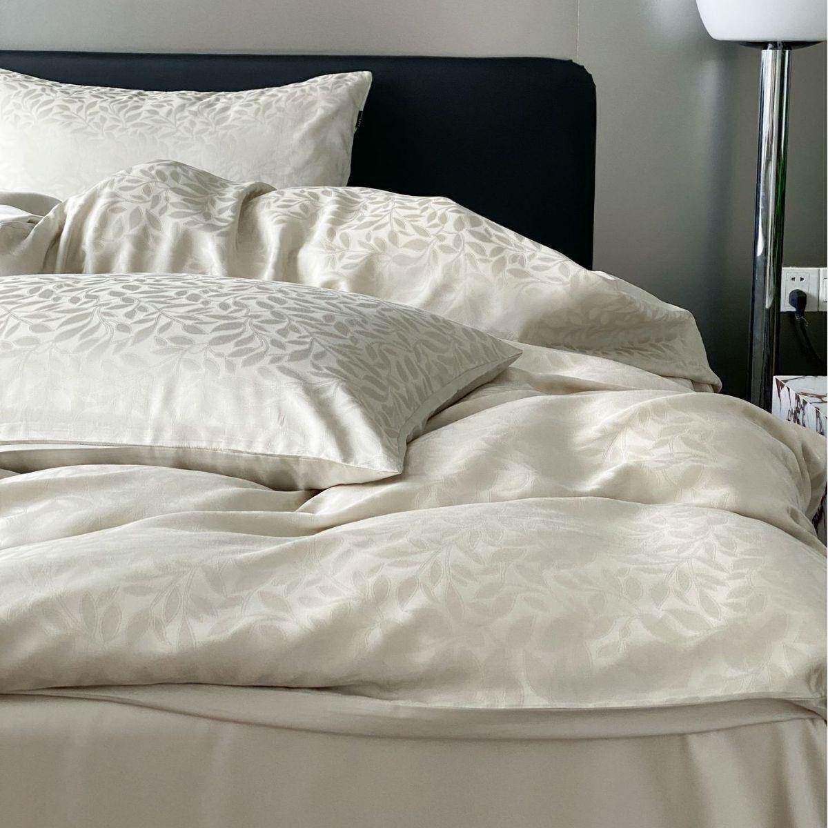 简约轻奢风天丝提花夏季丝滑酒店家用卧室四件套床上用品套件