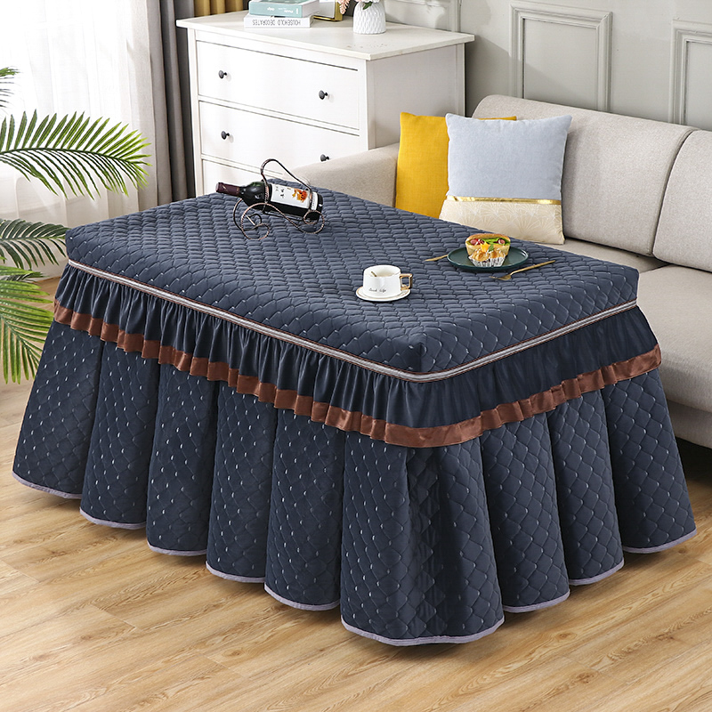 长方形烤火桌子罩套加绒加厚茶几电取暖桌布罩电炉罩烤火罩新款