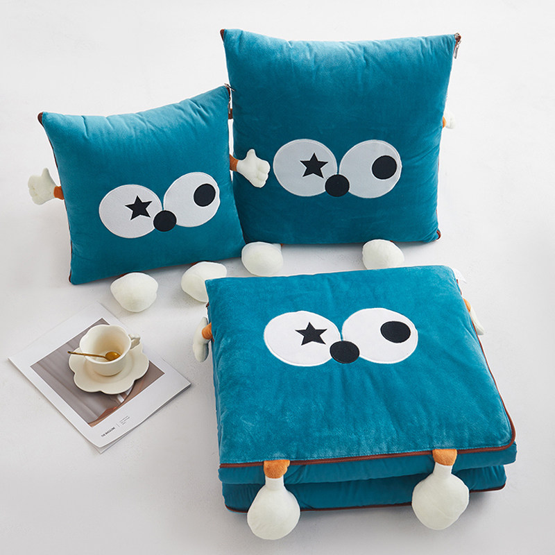 抱枕毯子二合一车载午睡毯午休毛毯多功能办公室车用枕头被子两用,居家布艺,抱枕被,淘宝优惠券,粉丝福利购,淘宝优惠卷