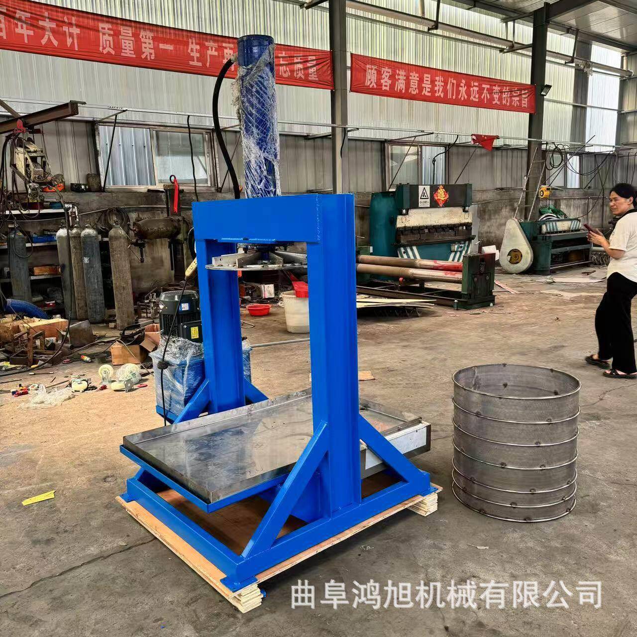 厂家直销酱菜压榨机 竹笋液压压榨机器 石榴籽40吨压力出汁设备