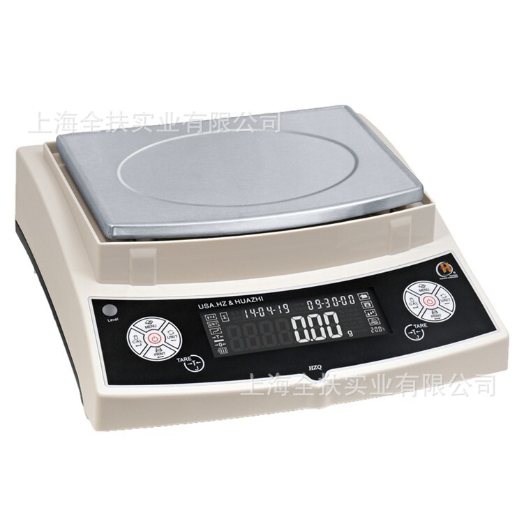上海全扶电子秤20KG精度0.1克电子秤HZQ-30kg/0.1g大量程电子天平