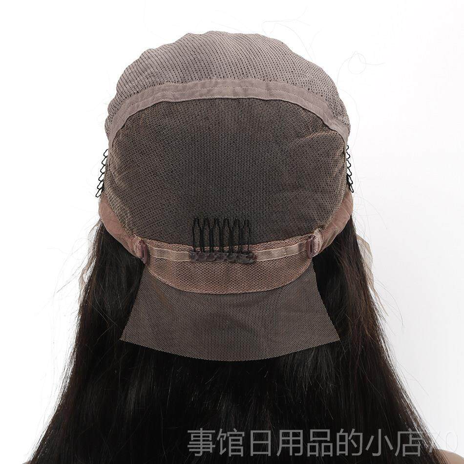 高档全手织许昌假发全蕾假真发长发女真丝发蕾丝发发整顶头套wi假