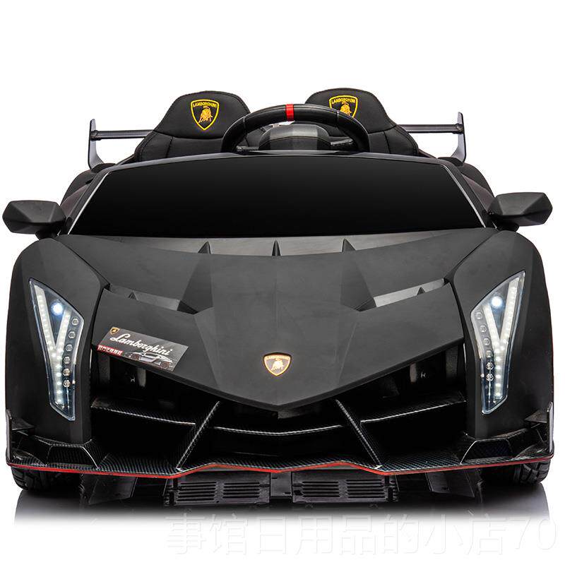 高档超大双座蓝宝坚尼儿童车电动四轮幼玩儿具汽车可坐人遥控小跑