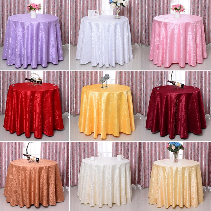 桌布圆桌台布酒店桌布欧式圆形桌布台布布艺台裙家用餐桌布桌垫布