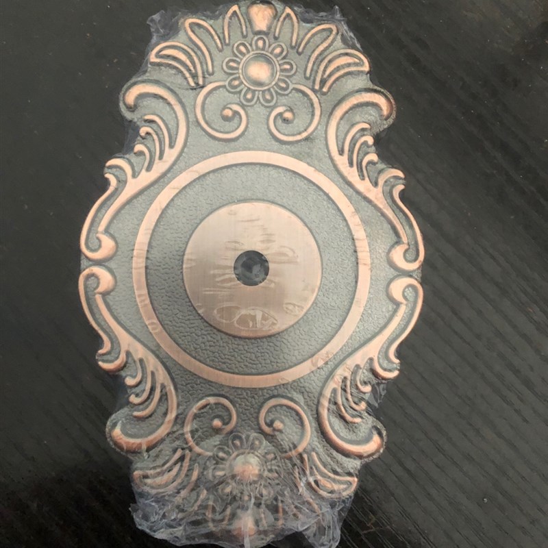 防盗门拉手铝合金门入户大门铜门堵孔盖遮瑕盖锌合金材质锁具配件