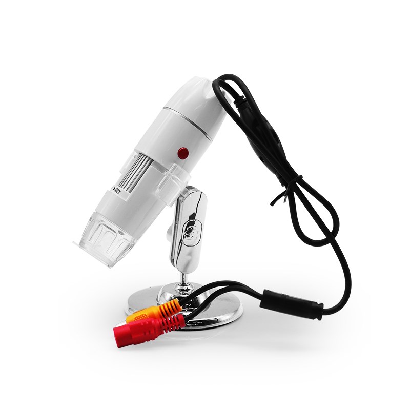 电视TV带屏av接口高清数码电子显微镜400倍 放大镜 高倍数加7寸屏