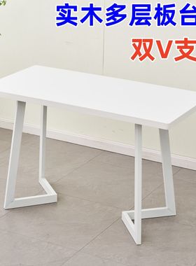 奶茶小吃店实木多层板快餐桌椅组合饭桌餐桌椅甜品店咖啡厅西餐厅