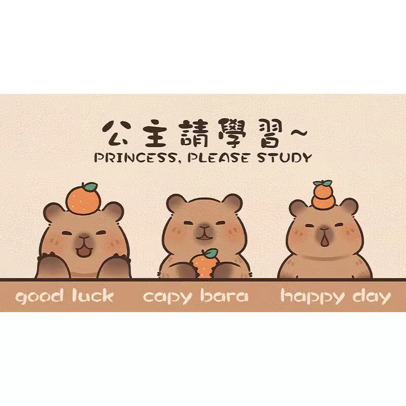 卡皮巴拉小学生书桌垫儿童学习桌专用保护垫写字台面桌布皮革护眼