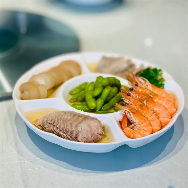 农家乐土菜馆小菜盘五格果盘分菜盘圆形中式冷菜盘异形不规则餐具