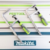 燕尾夹塑柄轨道夹电圆锯轨道夹切割导向夹木工靠山夹导向尺夹