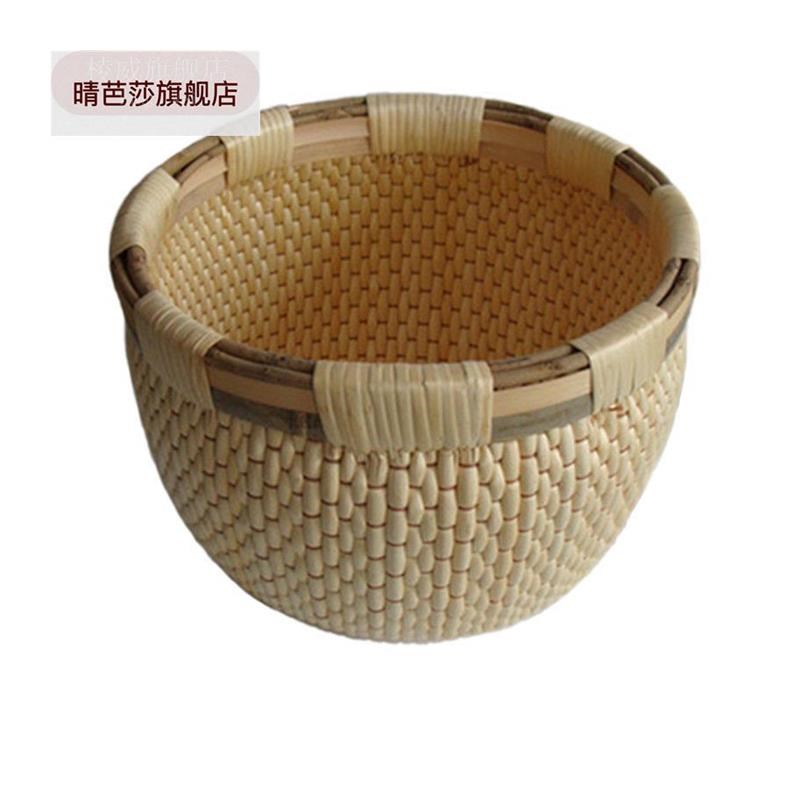 手工柳条笆斗 米斗民间工艺柳编家用传统编织栲栳 竹筐 竹篮 藤编