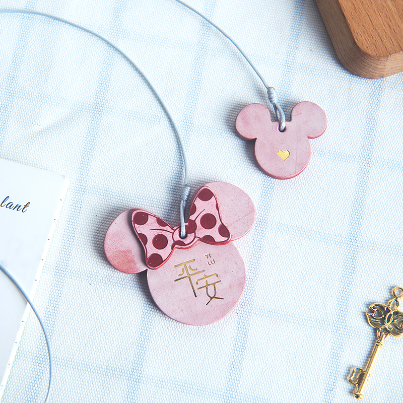 猫匠手造可爱米奇汽车挂件 卡通平安符吊坠 车载后视镜高档装饰品