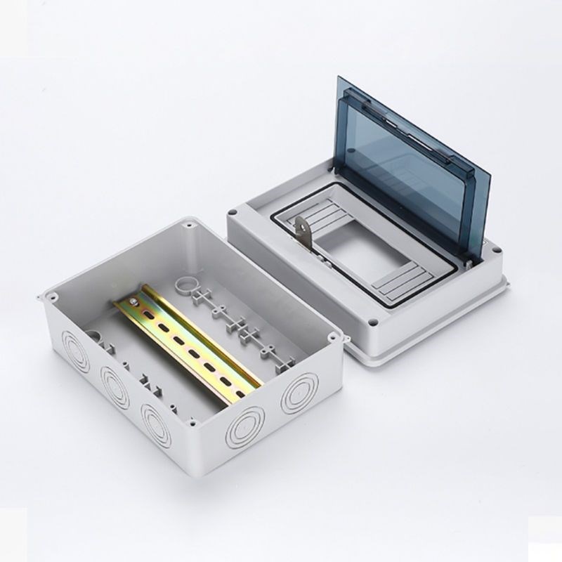 带锁充电桩配电箱塑料漏保开关盒子空开盒子明装开关盒防水充电箱