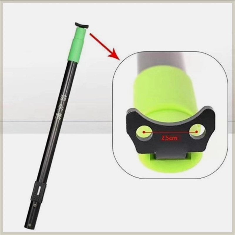 猫头鹰伸缩杆全加厚航空铝合金杆夹弹器捞网竿自动卡弓扣配件