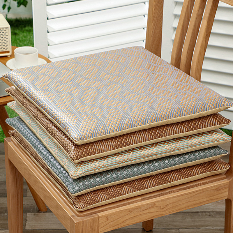 夏季凉垫防滑藤席加厚餐椅垫座垫棋牌室椅子垫家用凳子垫汽车坐垫