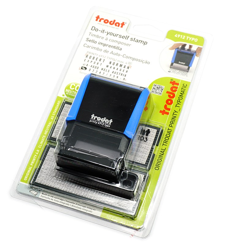 英文字母数字印章Trodt卓达9 typo自动回墨印章材料