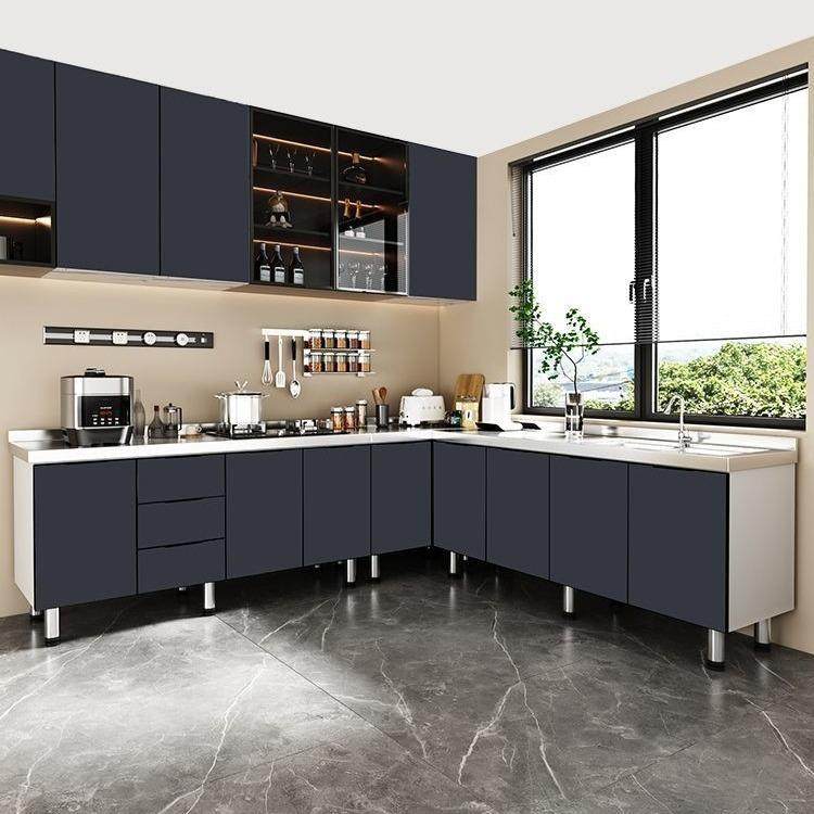 简易橱柜不锈钢碗柜厨房灶台柜经济型出租房组装水槽家用一体橱柜,电子元器件市场,其它元器件,淘宝优惠券,粉丝福利购,淘宝优惠卷