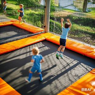 游乐场设施淘气堡项目户外儿童网红粘粘乐室内蹦蹦床蹦床乐园蹦极
