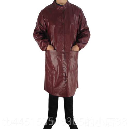 正品皮革罩衣男劳保服围防水裙工服车皮衣外套pu保暖耐机磨宽作松