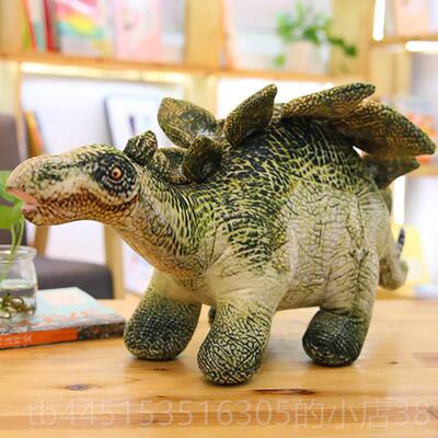 正品恐龙绒枕玩具彷真霸王龙公仔娃娃睡觉抱角三龙毛玩偶男孩儿童