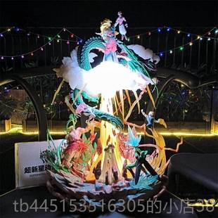 正品GK 七龙珠 自在件极功孙悟空 悟吉三头可换赛意亚人模型摆塔