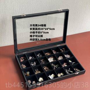 正品网宝红手镯首盒带盖尘收纳盒放手串手链防盒耳饰玉饰镯珠盒饰